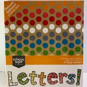 🆕 School Shop Deluxe Polka Dot Letters Set – 216-Piece 4”